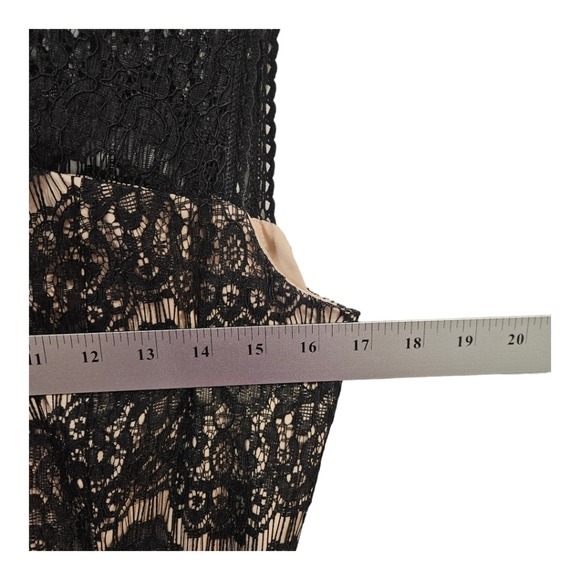 Nanette Lapore Black Lace Dress 8 Romantic Paris‎ Style V Neck Cocktail Party - Picture 10 of 15